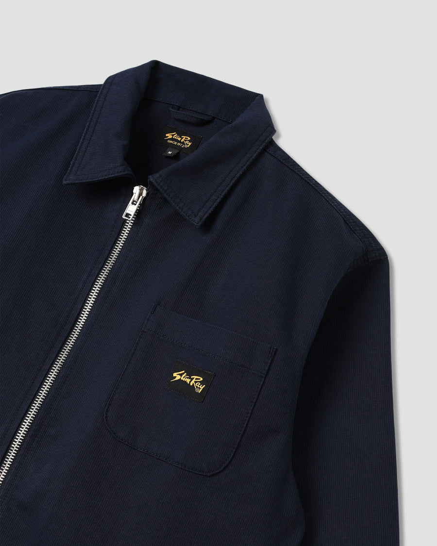 Stan Ray Zip Shirt Navy Bedford