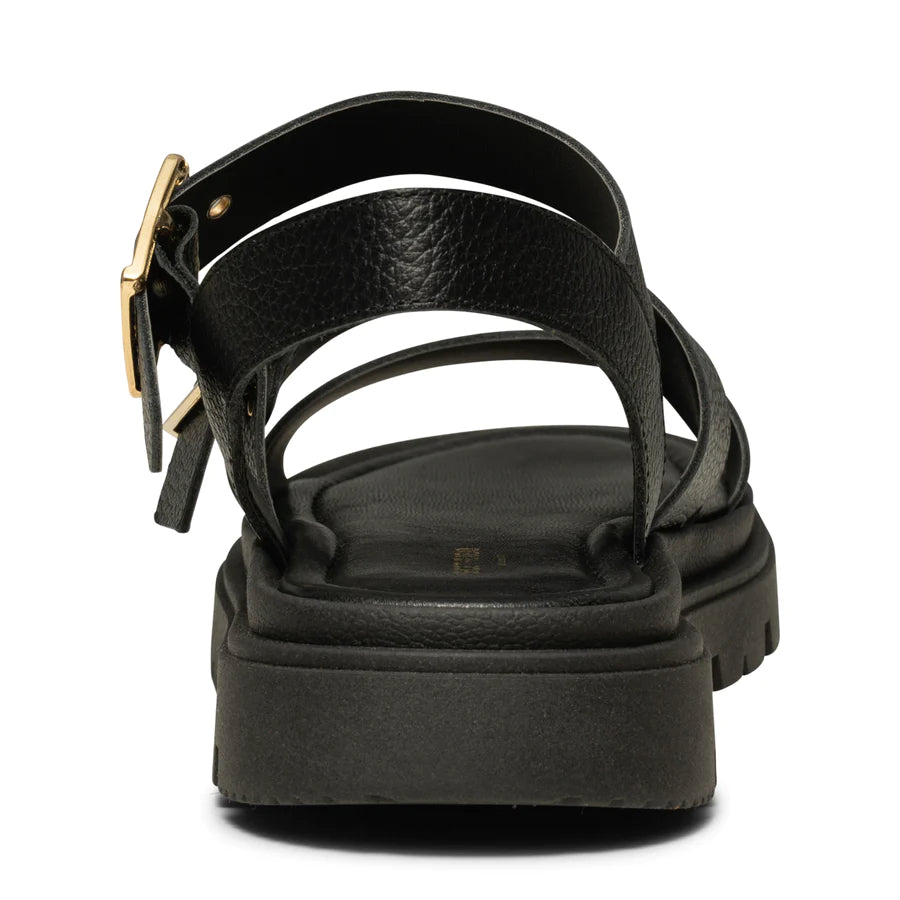 Shoe The Bear Rebecca Buckle Sandals Black Leather
