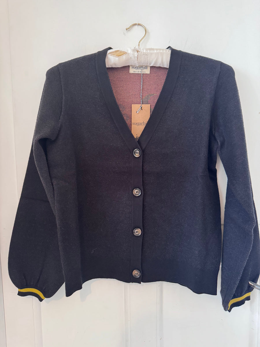 Sugarhill Brighton Adrian Cardigan Snake Design Navy