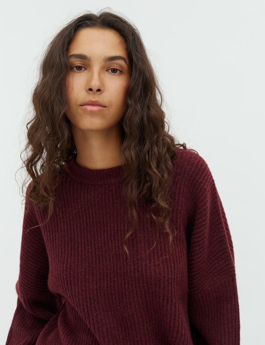 MbyM Shyla Knit Jumper Burgundy