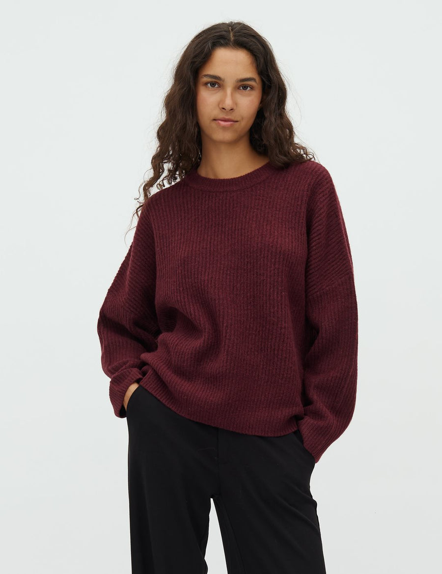 MbyM Shyla Knit Jumper Burgundy