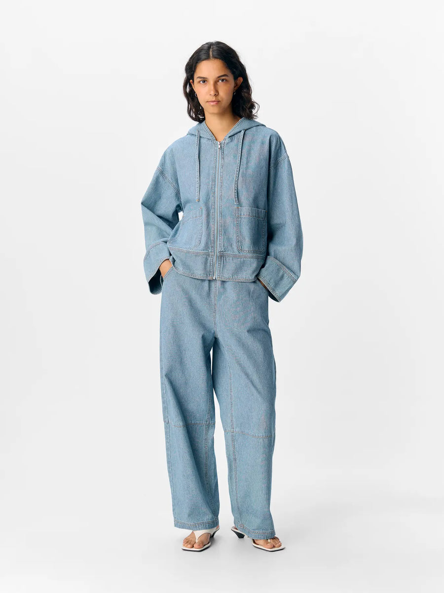 Object Raly Denim Hoody Style Jacket