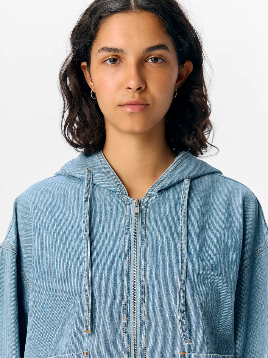 Object Raly Denim Hoody Style Jacket