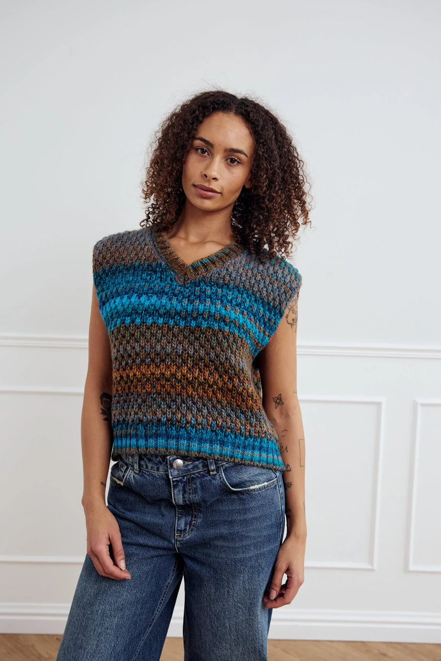 Noella Gio Knit Vest Sleeveless Jumper