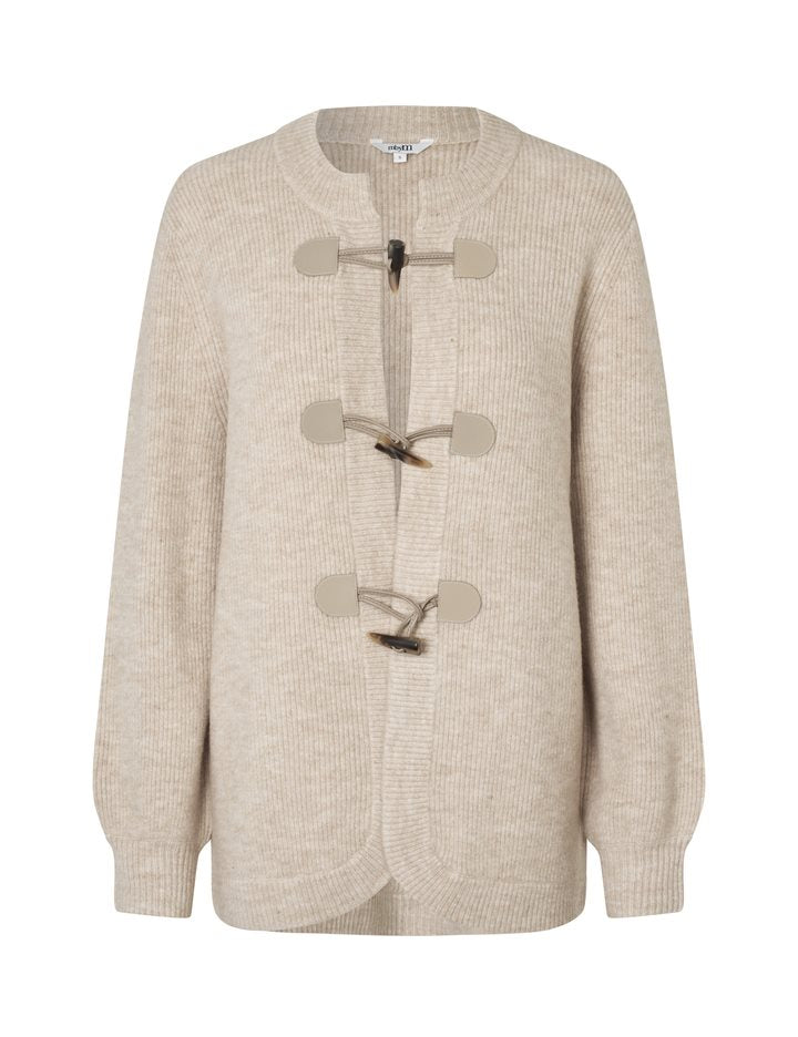 MbyM Miralinda Knit Cardigan Jacket Beige Melange