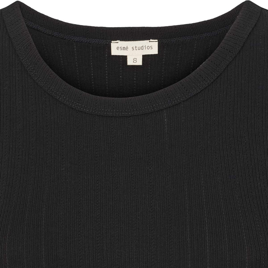 Esme Studios Ella Pointelle  Top Blouse