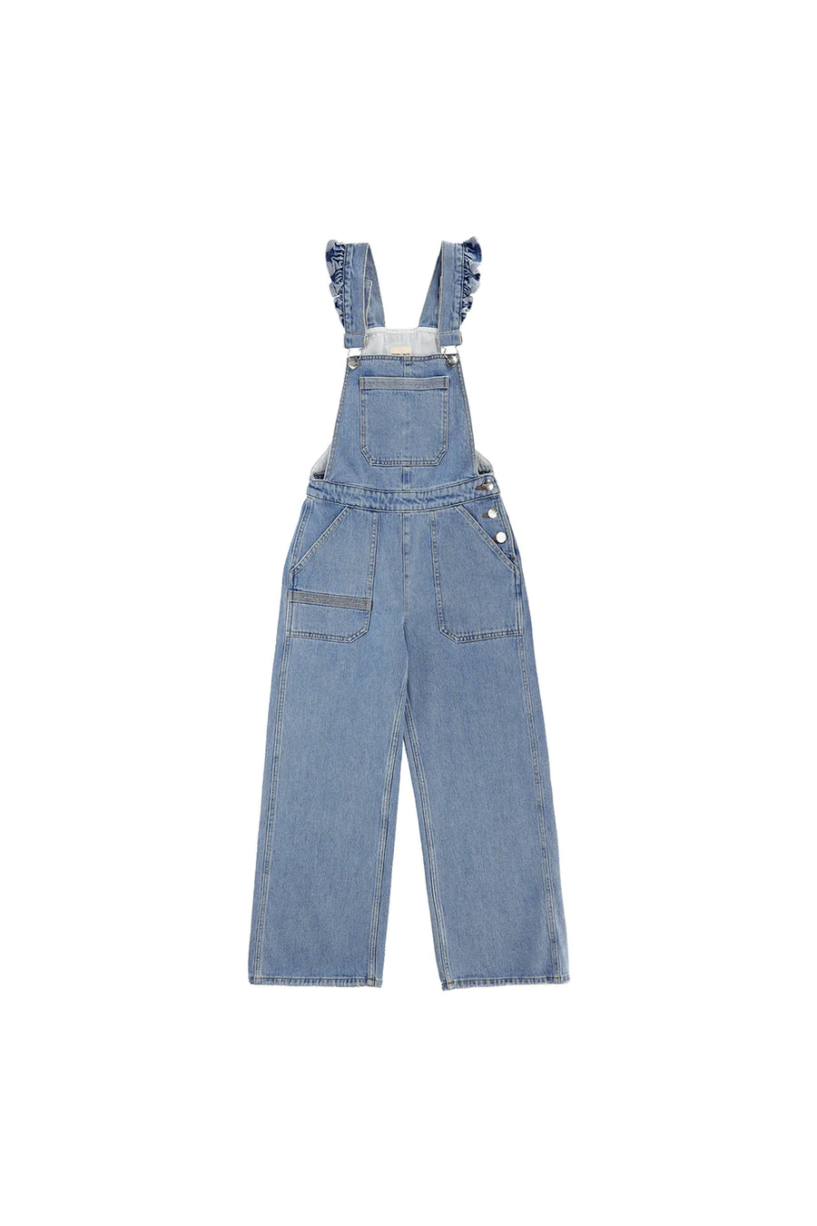 Seventy & Mochi Elodie Frill Dungarees Rodeo Vintage