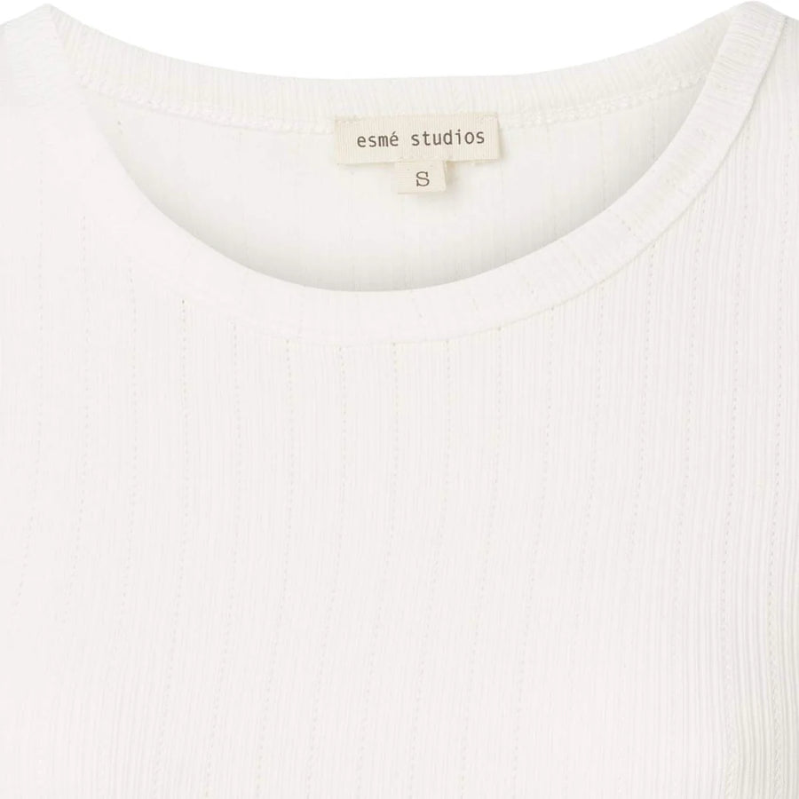 Esme Studios Ella Pointelle Top Blouse