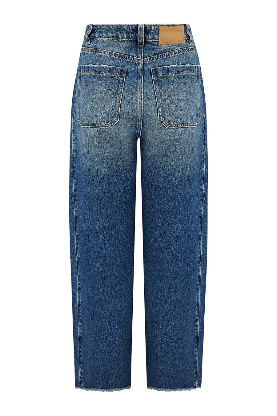 Seventy & Mochi Bo Barrel Leg Jeans Pheonix Blue
