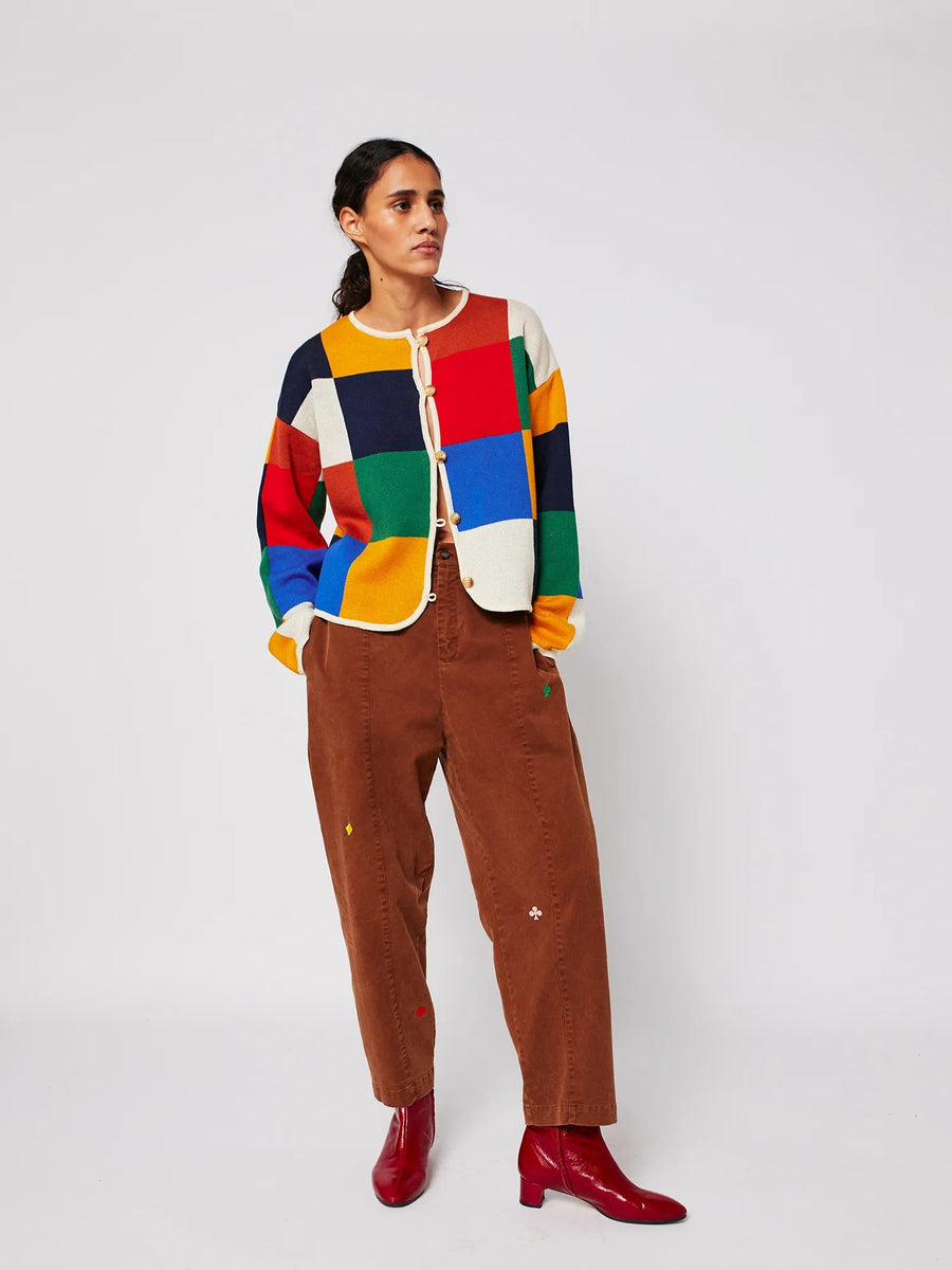 Bobo Choses Multi Colour Check Cardigan