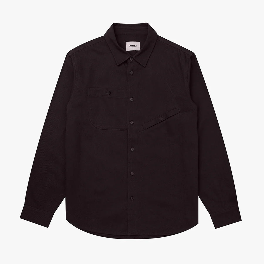 Parlez Task Shirt Black Cotton