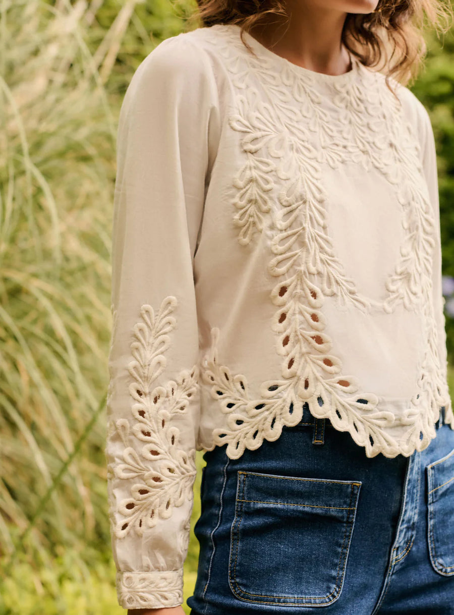 Petite Mendigote Taylor Blouse Ecru
