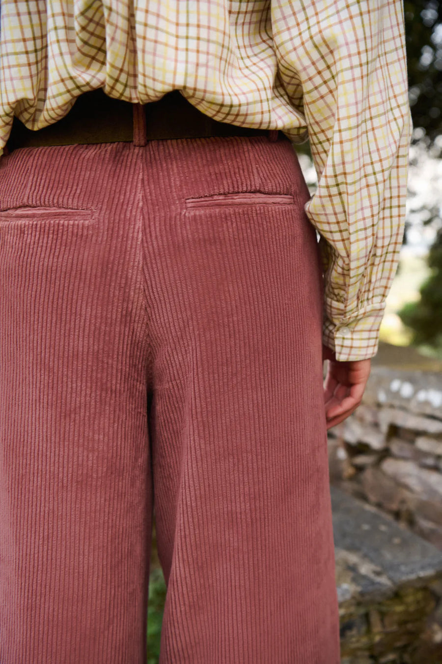 Petite Mendigote Pedro Velvet Trousers Rosewood