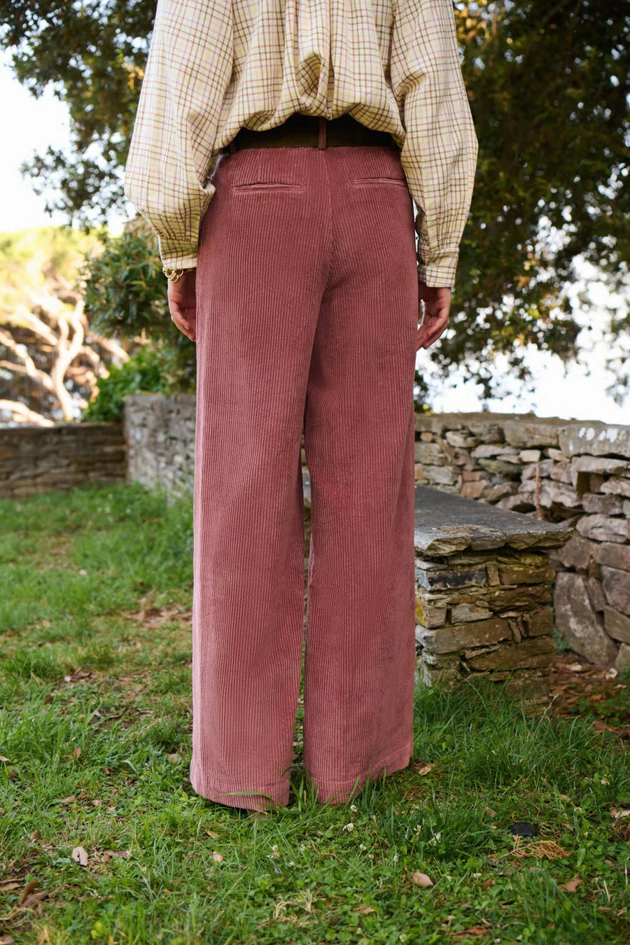 Petite Mendigote Pedro Velvet Trousers Rosewood