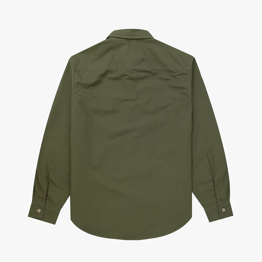Parlez Amble Ripstop Shirt Moss Green