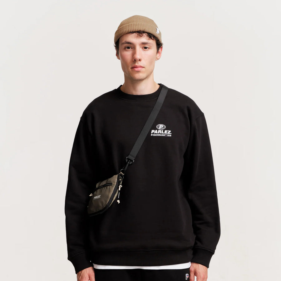 Parlez Excel Brushed Cotton Sweatshirt Black