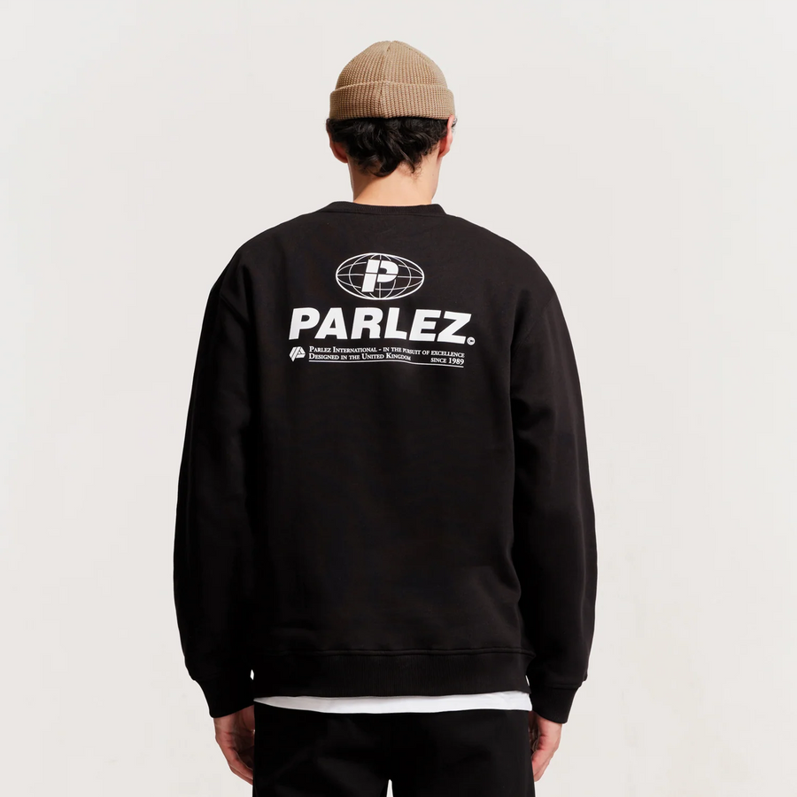 Parlez Excel Brushed Cotton Sweatshirt Black
