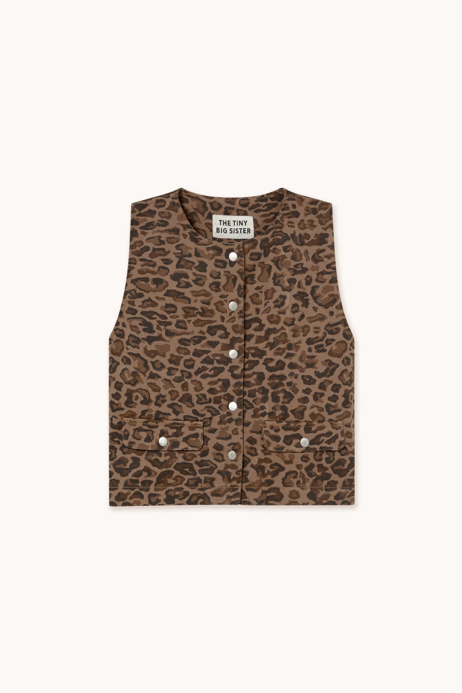 The Tiny Big Sister Berta Animal Print Waistcoat