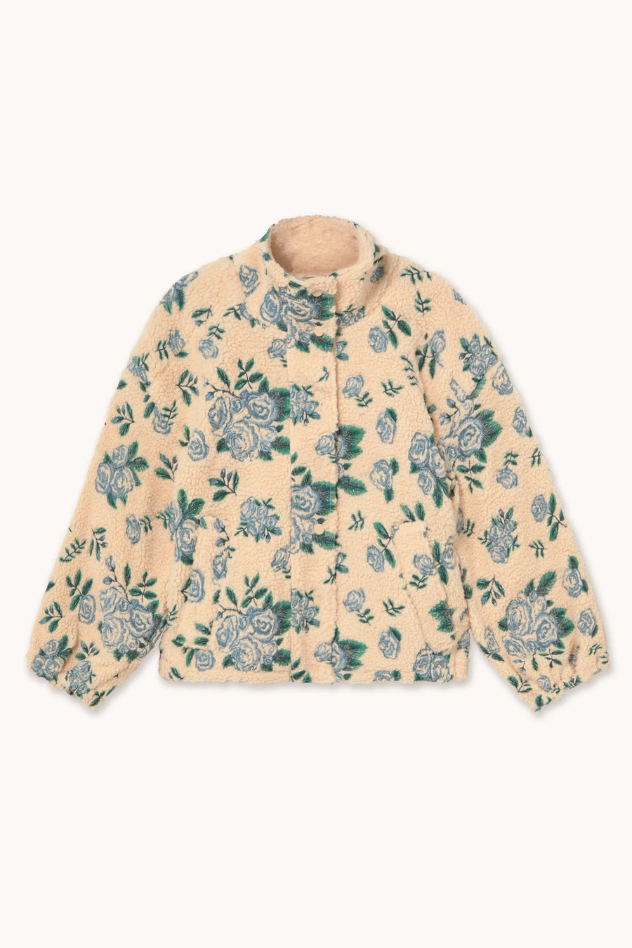 The Tiny Big Sister Roses Sherpa Jacket