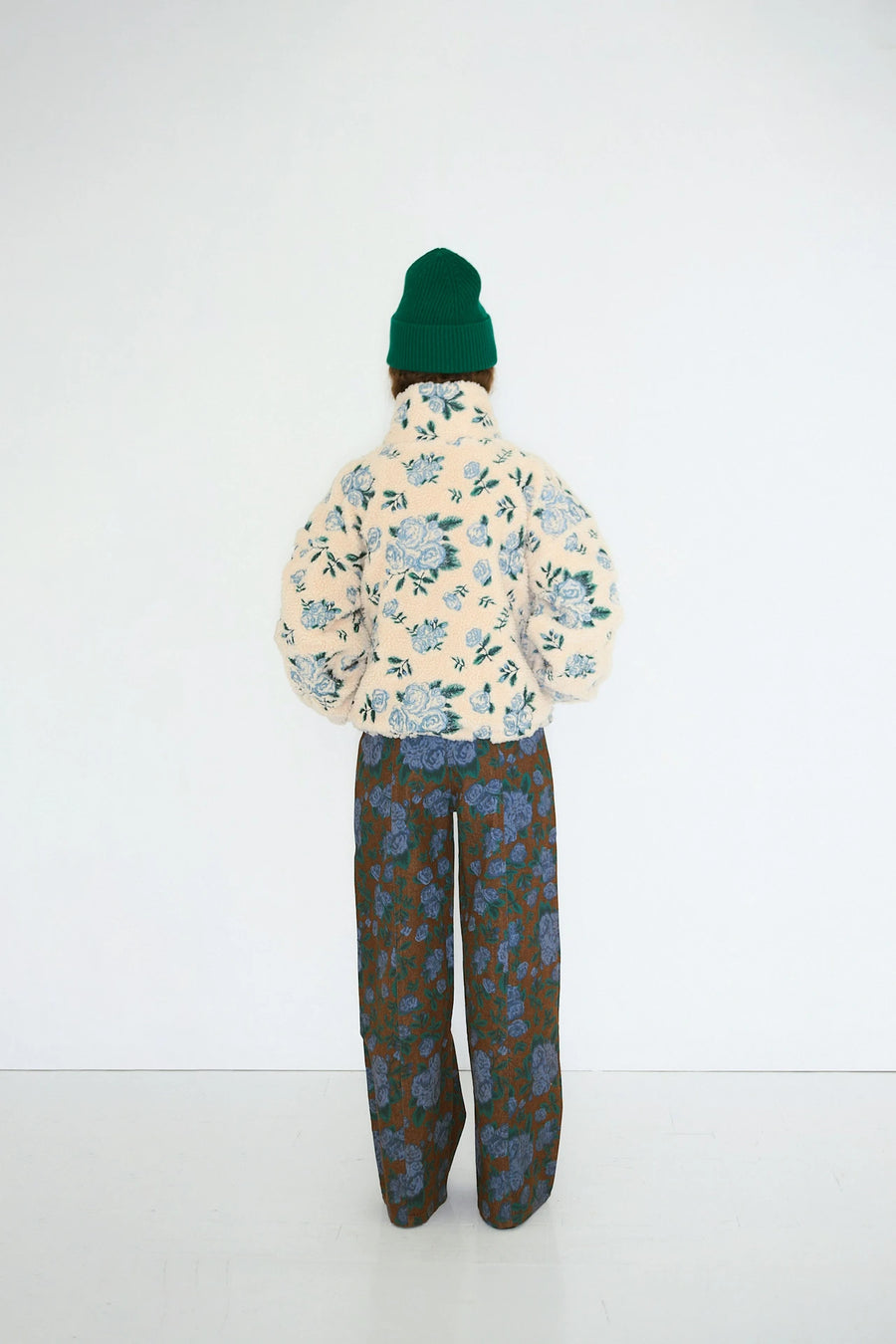 The Tiny Big Sister Roses Sherpa Jacket