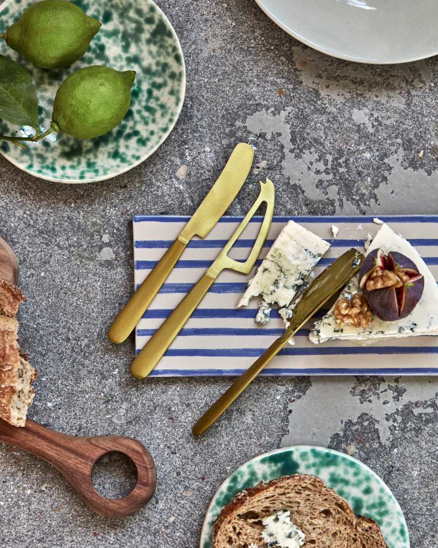 House Doctor Set Of Cheese Knives Gold