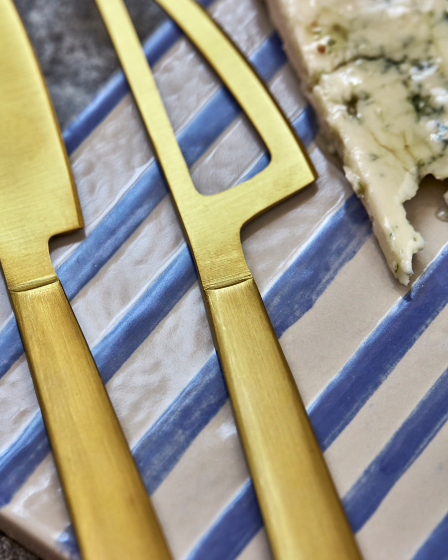 House Doctor Set Of Cheese Knives Gold