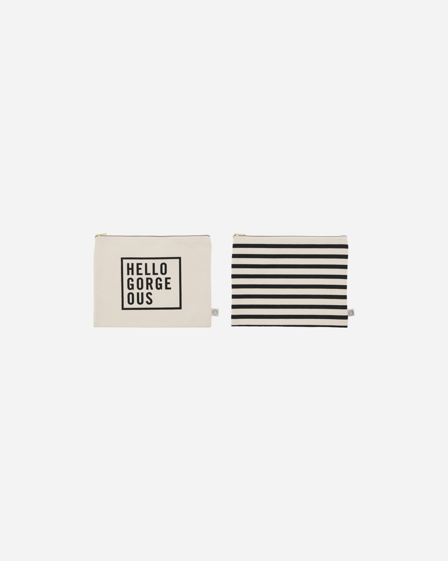 House Doctor Canvas Clutch Bag Make Up