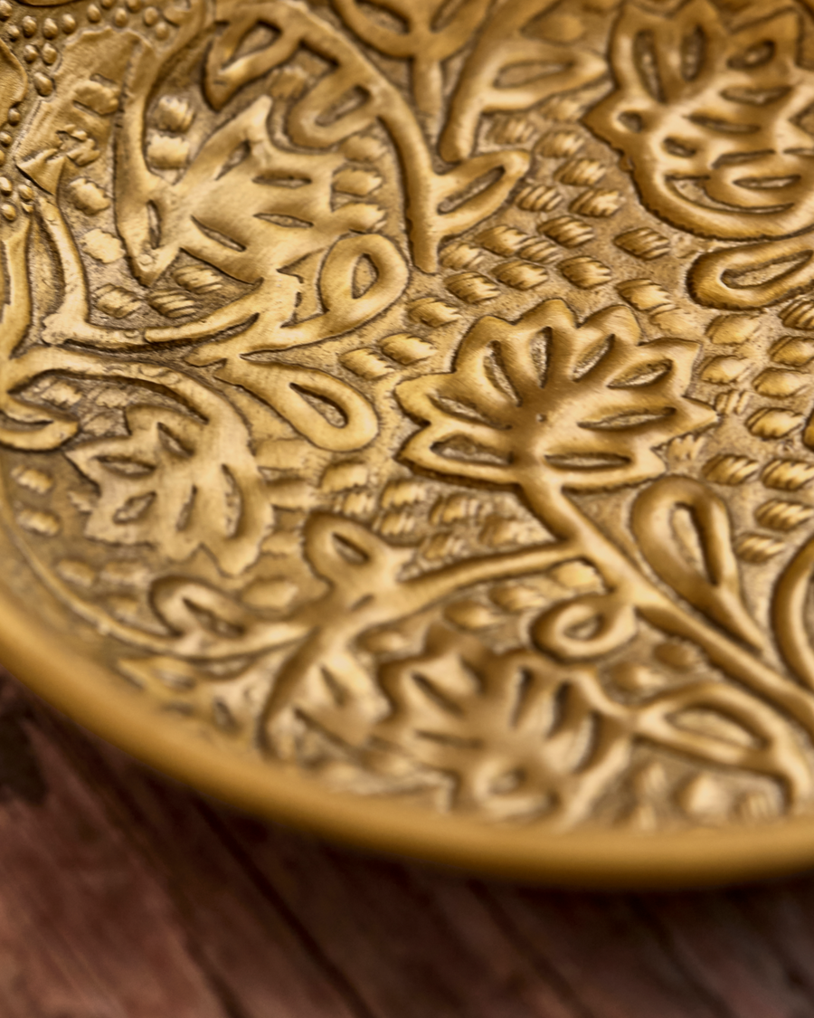 House Doctor Una Set Of Two Golden Bowls