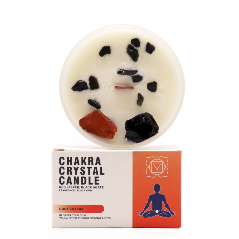 Chakra Crystal Candle Root Chakra