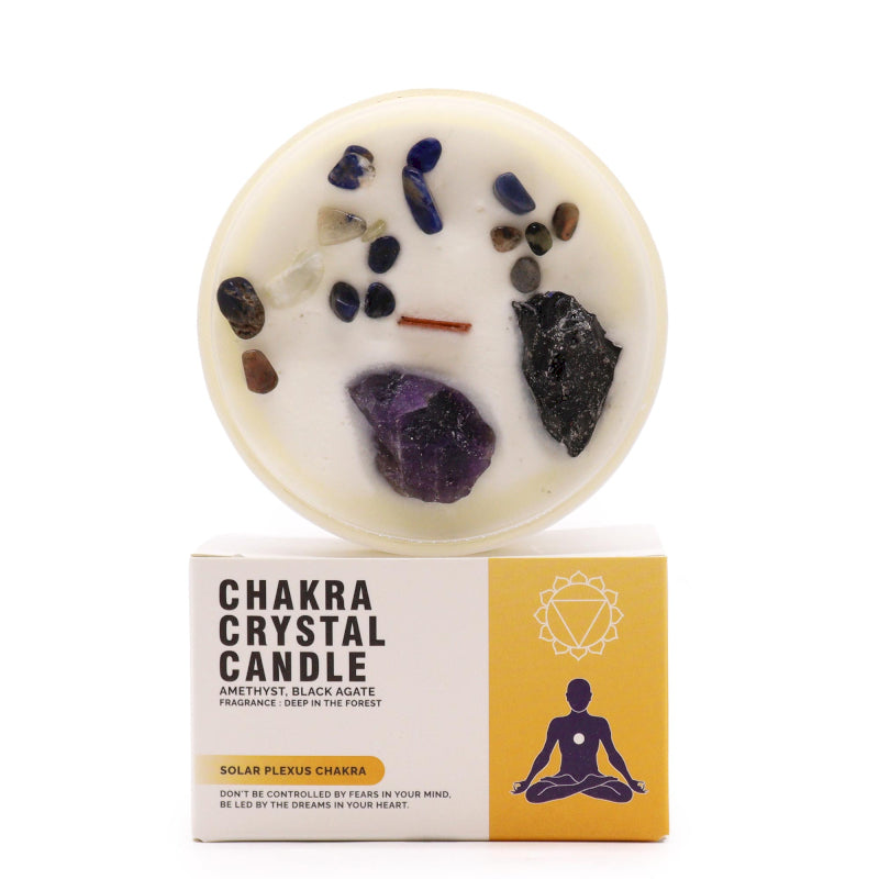 Chakra Crystal Candle Solar Plexus