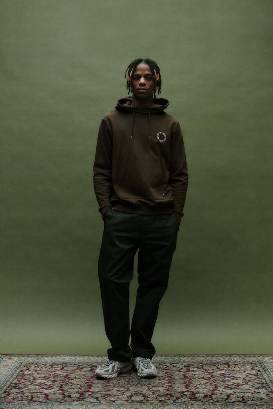 Solid Allan Cai Trousers Green