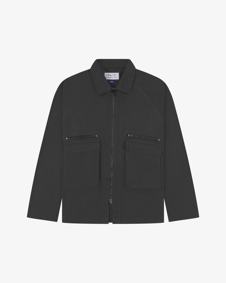 Uskees Drill Field Jacket Charcoal Grey