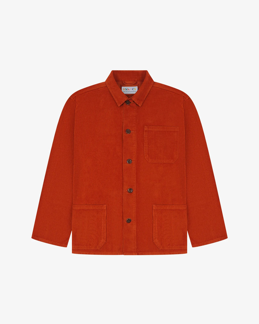 Uskees Cord Overshirt Rust
