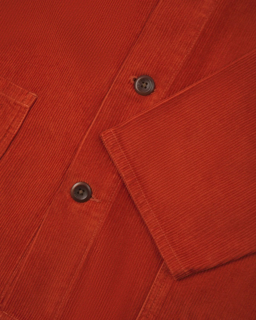 Uskees Cord Overshirt Rust
