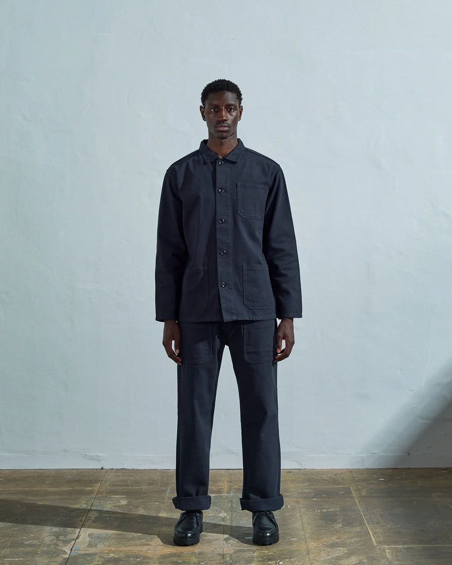Uskees Drill Overshirt Blueberry