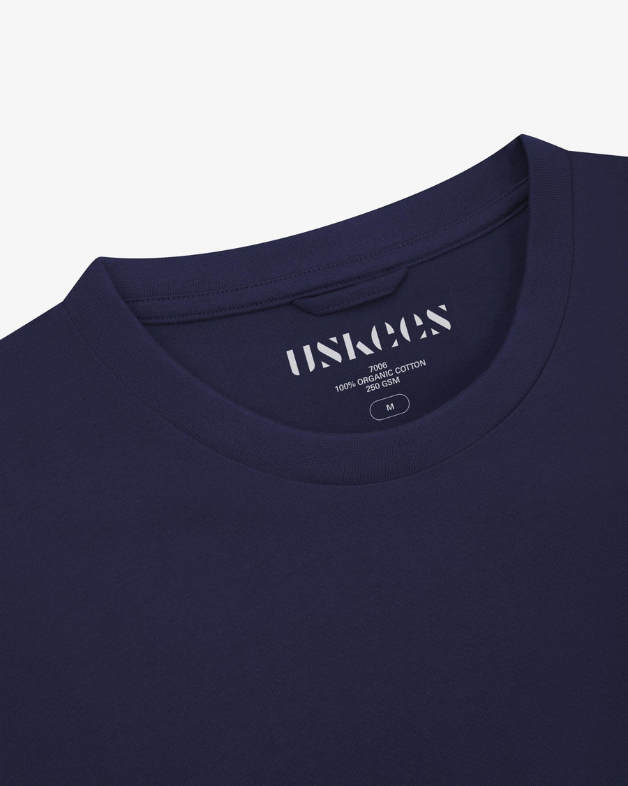 Uskees Plain T-Shirt Deep Indigo