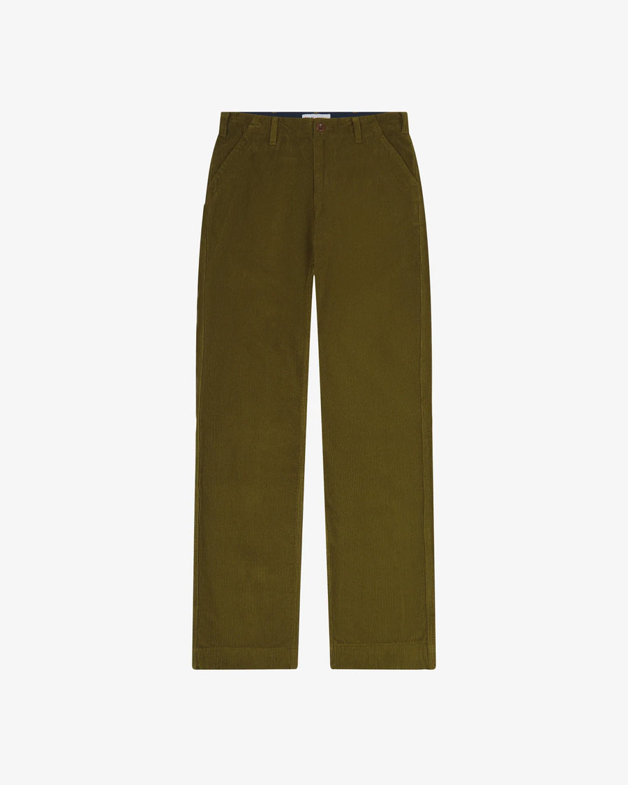Uskees Cord Workwear Trousers Woodland Green