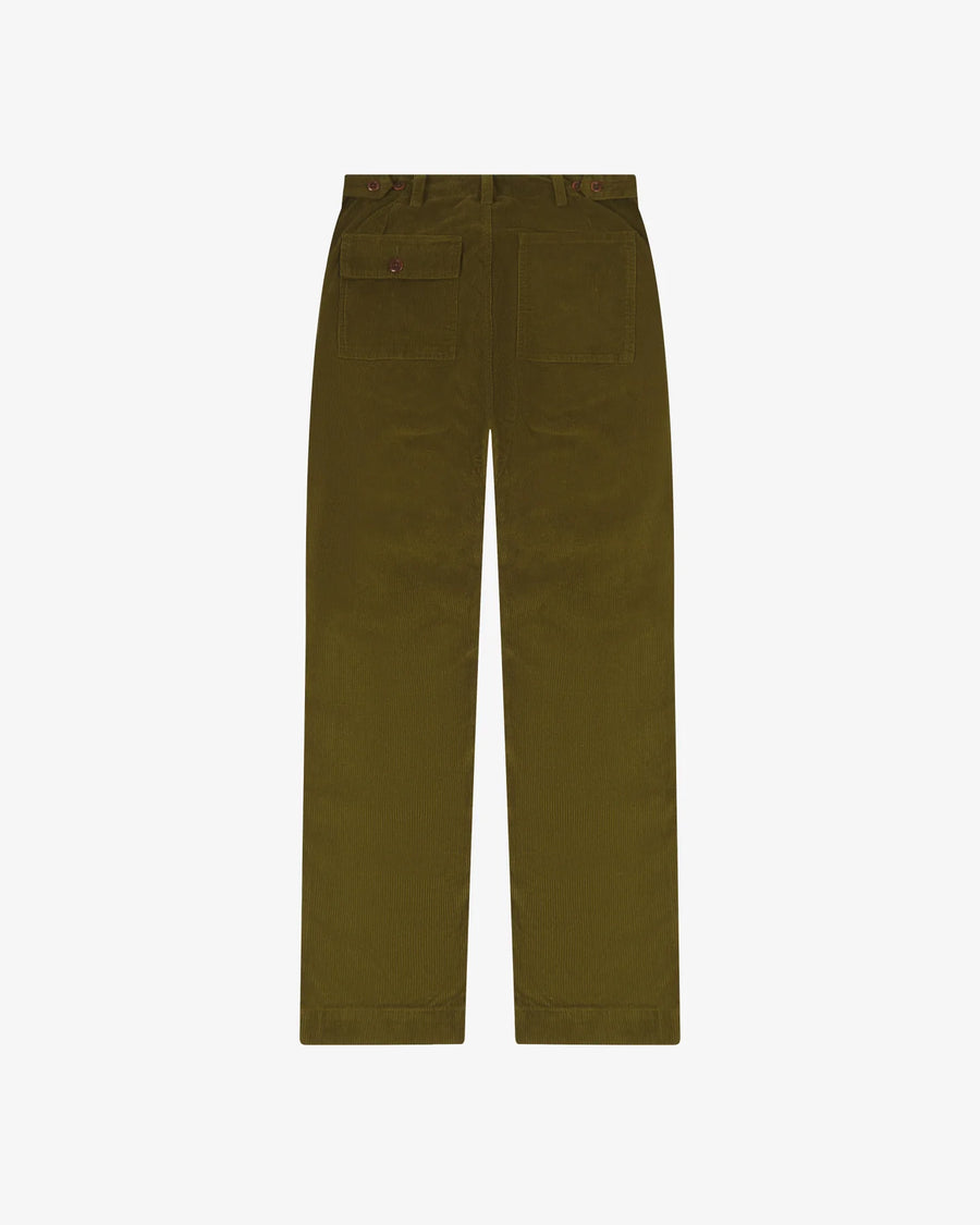 Uskees Cord Workwear Trousers Woodland Green