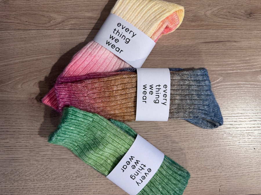 ETWW Long Wool Socks Dip Dye