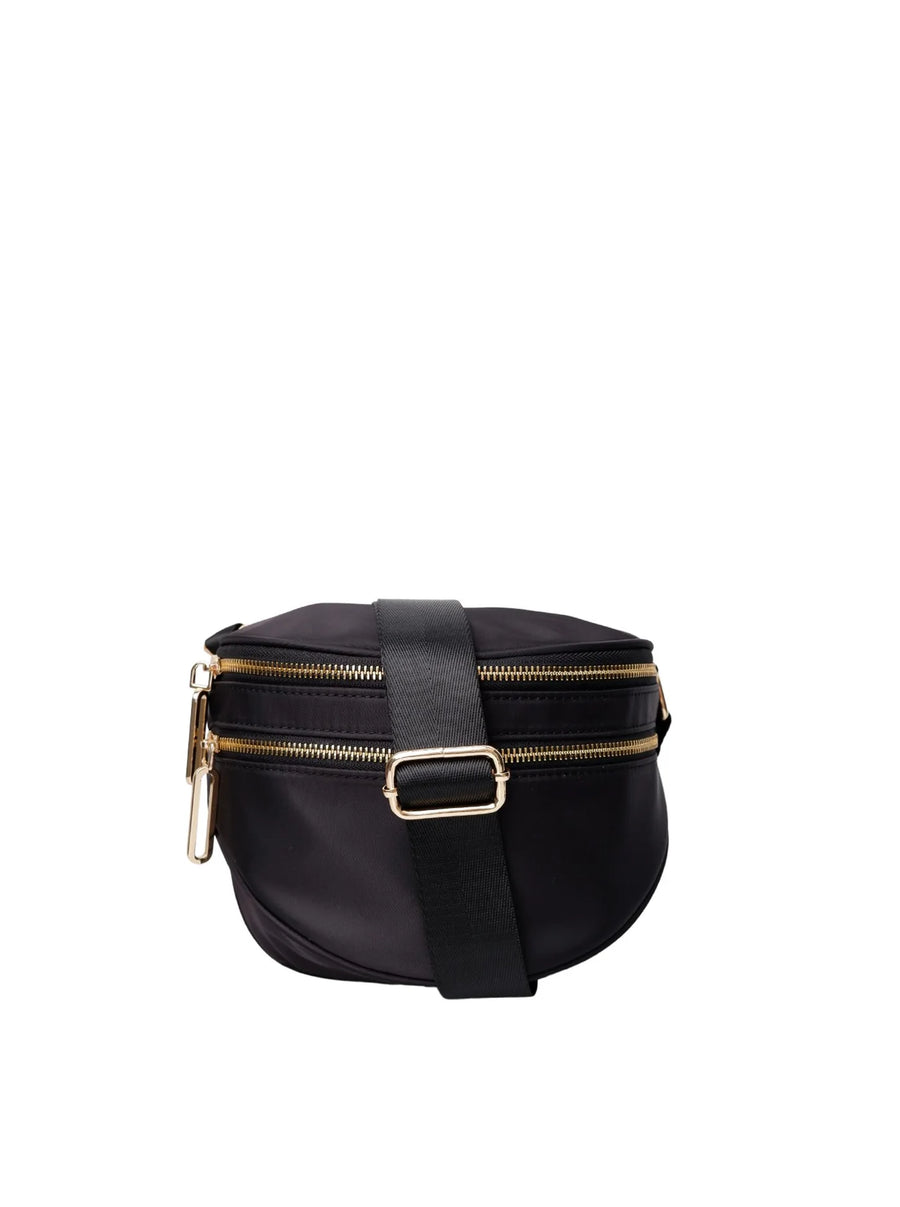 Black Colour Louane Crossover Bag Black Nylon