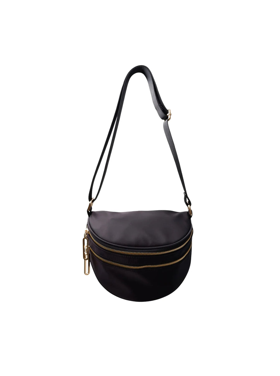 Black Colour Louane Crossover Bag Black Nylon