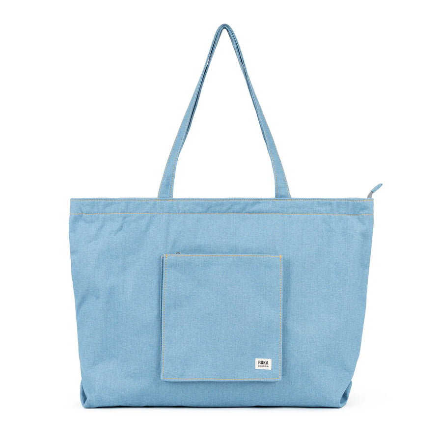 Roka Portabello Tote Bag Light Denim