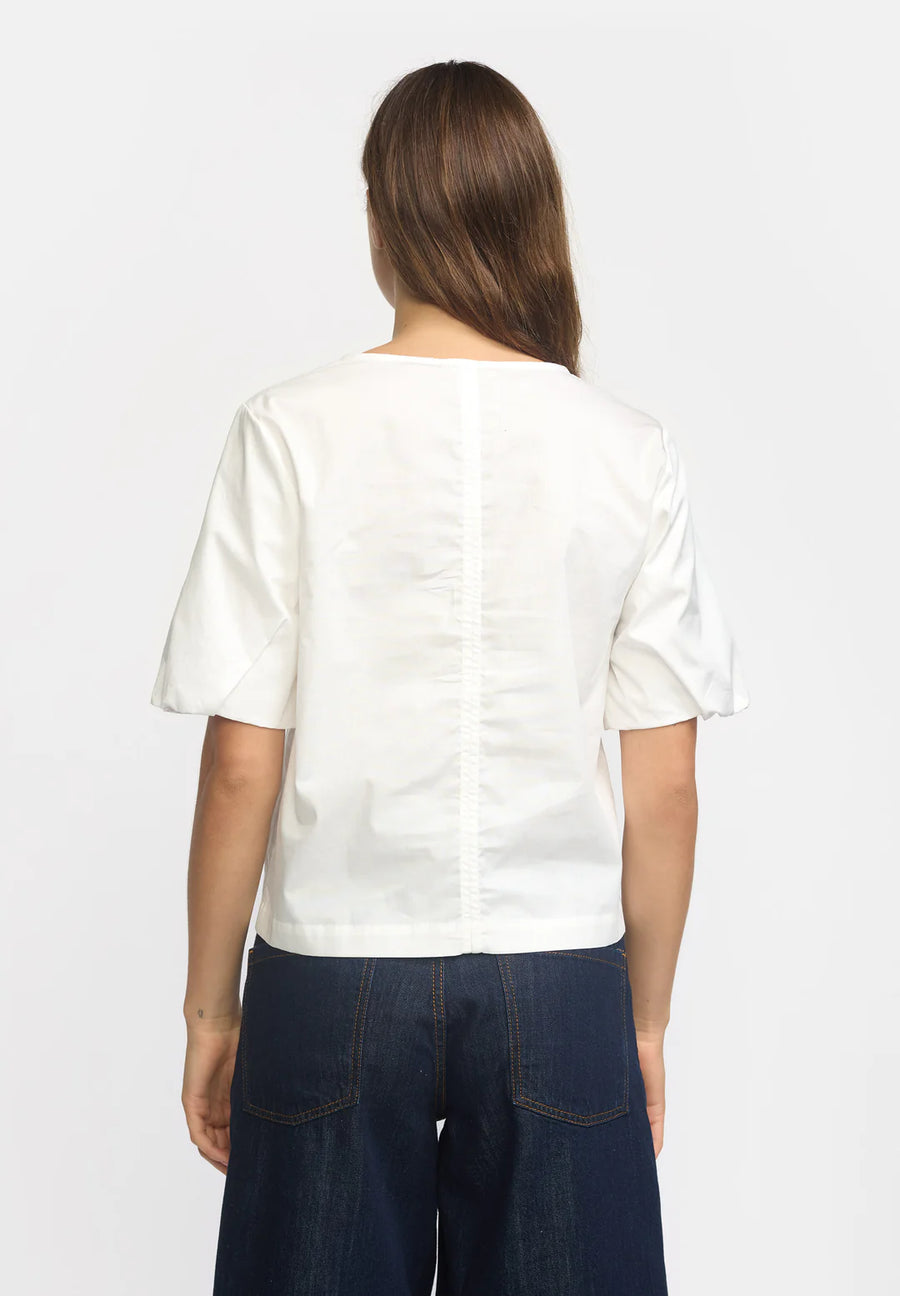 Esme Studios Coban Blouse Shirt Organic White Cotton GOTS