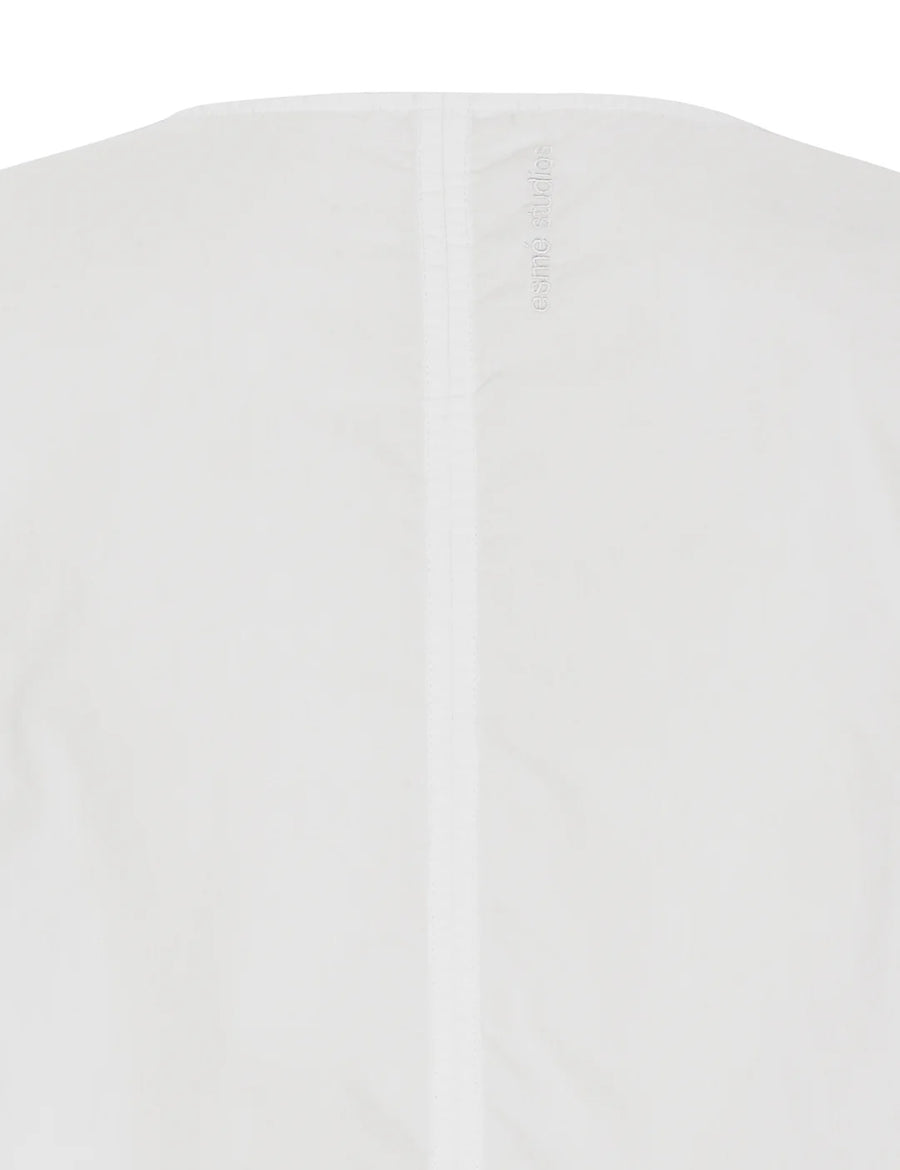 Esme Studios Coban Blouse Shirt Organic White Cotton GOTS