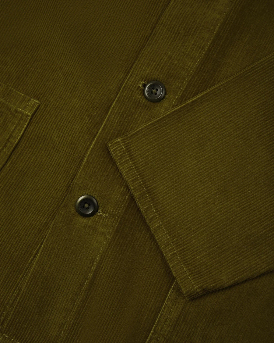 Uskees Cord Workwear Jacket Woodland Green