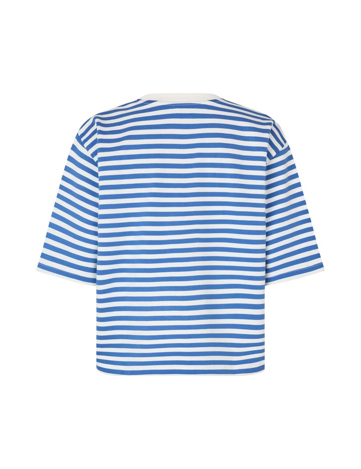 MbyM Emrys T-Shirt Sapphire Stripe Blue White