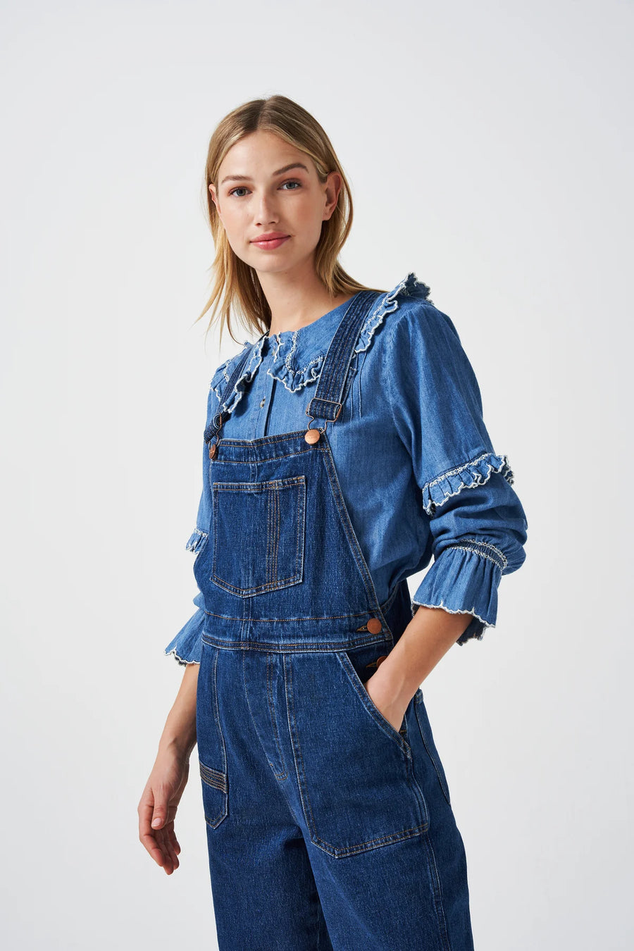 Seventy & Mochi Elodie Dungarees Vintage Americana