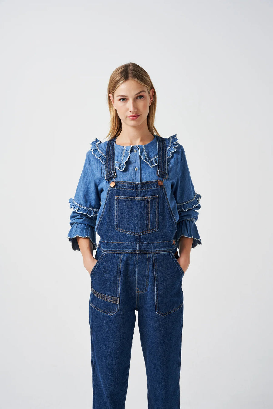 Seventy & Mochi Elodie Dungarees Vintage Americana