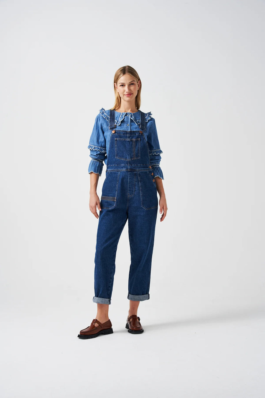 Seventy & Mochi Elodie Dungarees Vintage Americana