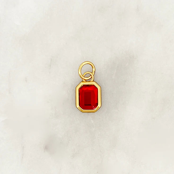 Bynouck Red Stone Pendant Charm